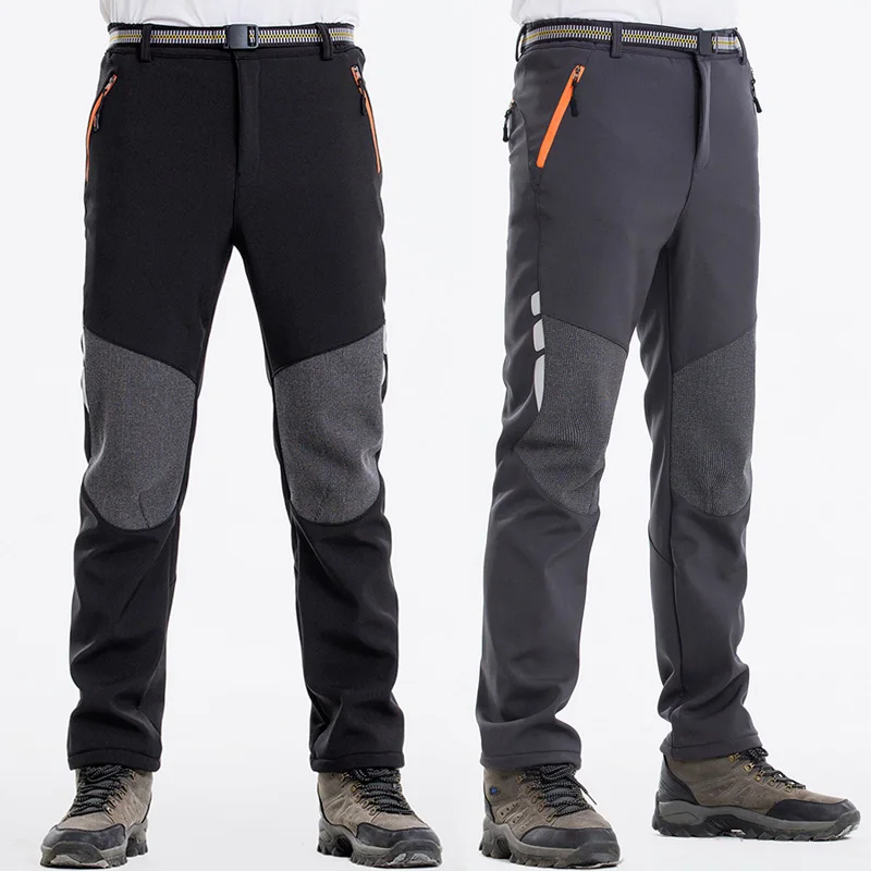 Travel MAGCOMSEN Men's Hiking Pants Water-Resistant 4 Zipper Pockets Reinforced Knees Outdoor Pants for Hike Work