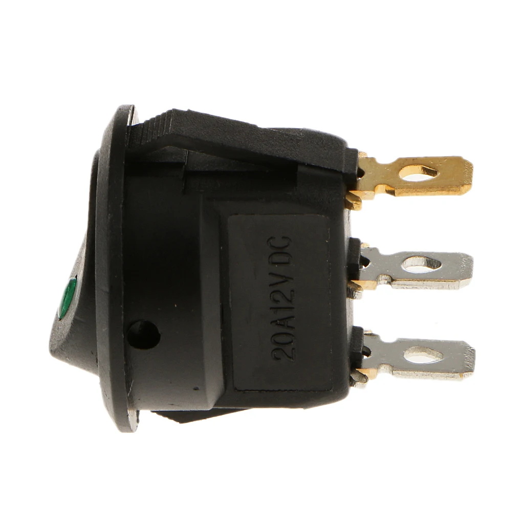 Illuminated LED 3 Pin P Rocker ON / OFF 12v DC Dashboard Switch Parking Reverse Sensor Front Rear Reversing Sensors