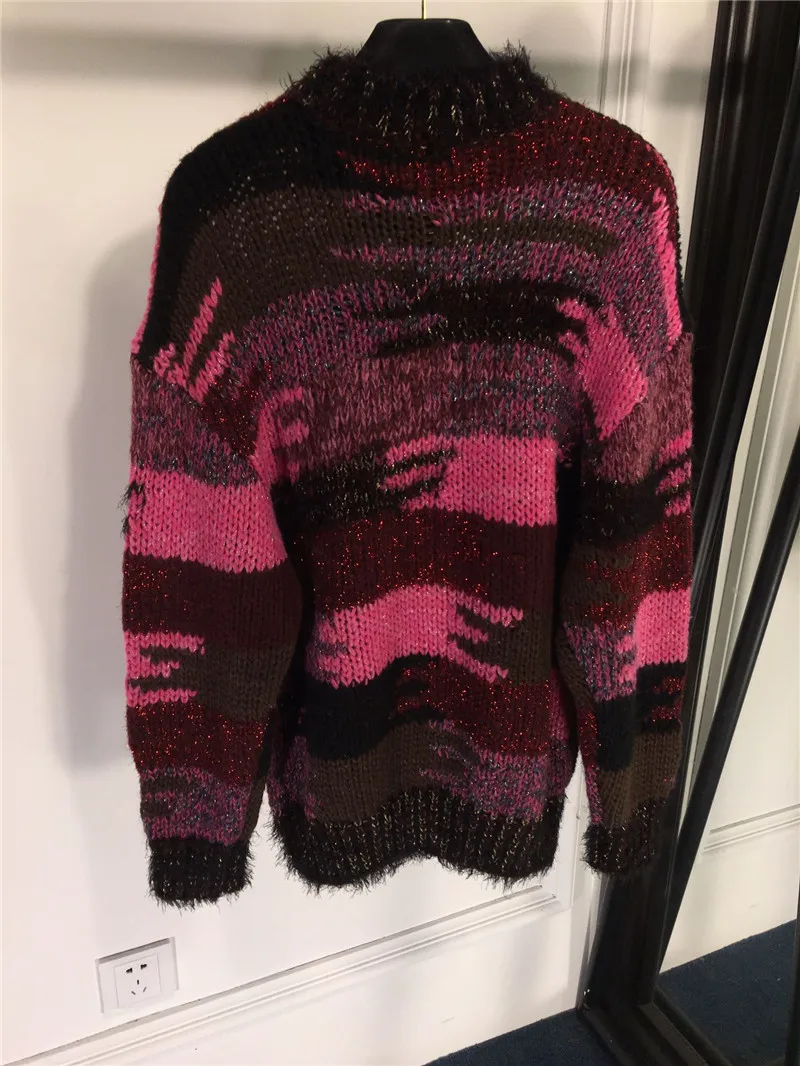 2018 Chandail Mode Fomolayime Femmes Européenne De Chandails Pull Patchwork v7SqxSgIw