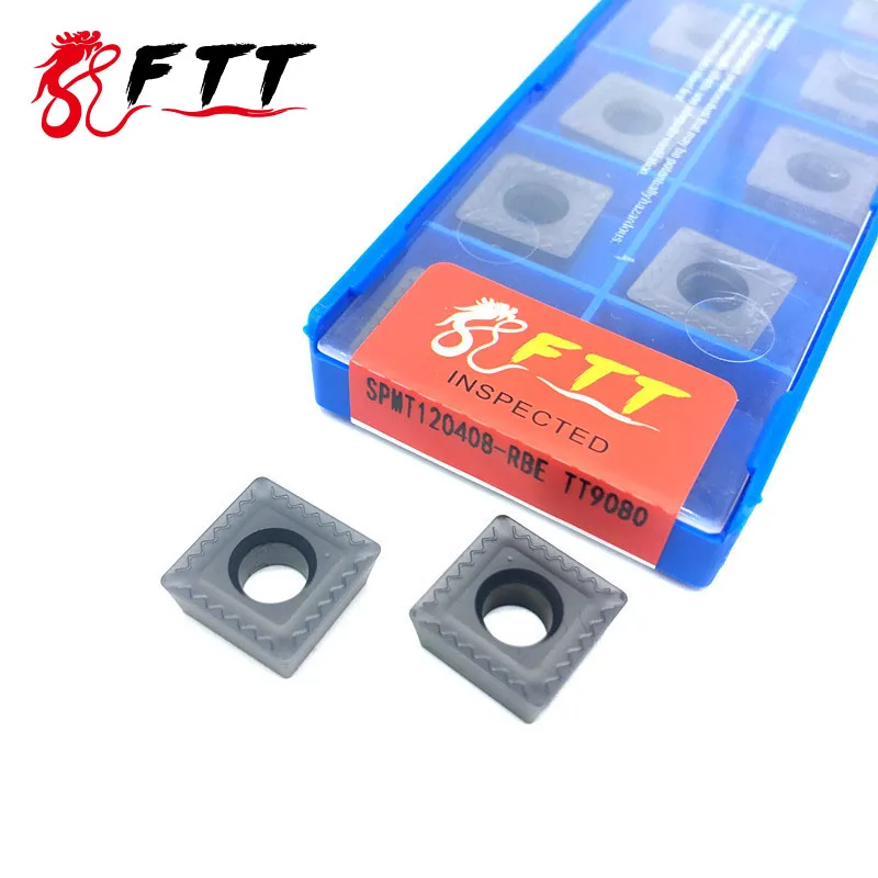 

SPMT120408 RBE TT9080 External Turning Tools Carbide insert High quality Lathe cutter Tool Tokarnyy turning insert