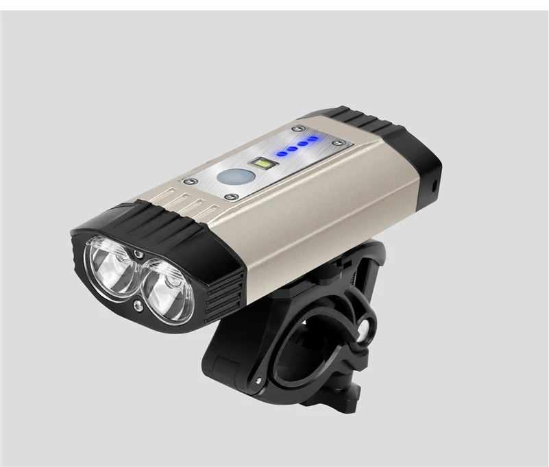 Discount WEST BIKING Bicycle Light USB Rechargeable Bike Headlight 500 Lumen 4000mAh T6 LED Waterproof Flashlight 3 Modes Cycling Lamp 14