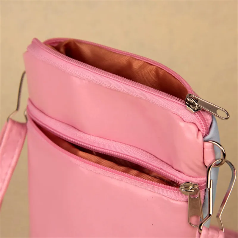 Мультяшная Женская плечевая сумка с принтом для девочек, Женская мини-сумка из искусственной кожи с клапаном на молнии, подарок на день рождения, сумка-мессенджер Bolsa Feminina