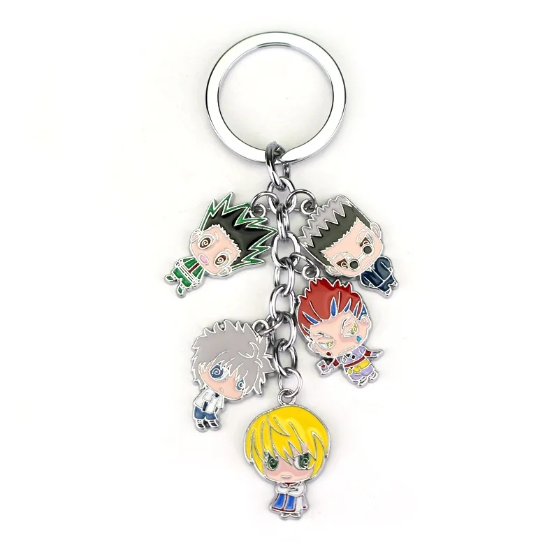 

Keyrings Keychain Figures Hisoka Anime Metal Hunter X Hunter Killua Zoldyck Kurapika For Fans