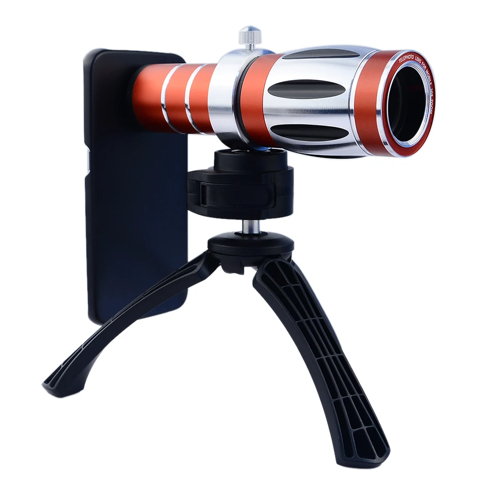 2017 20x Optical Zoom Telephoto Lentes Telescope Lens Kit With Tripod Phone Cases For Samsung iPhone Mobile Phone Camera Lenses