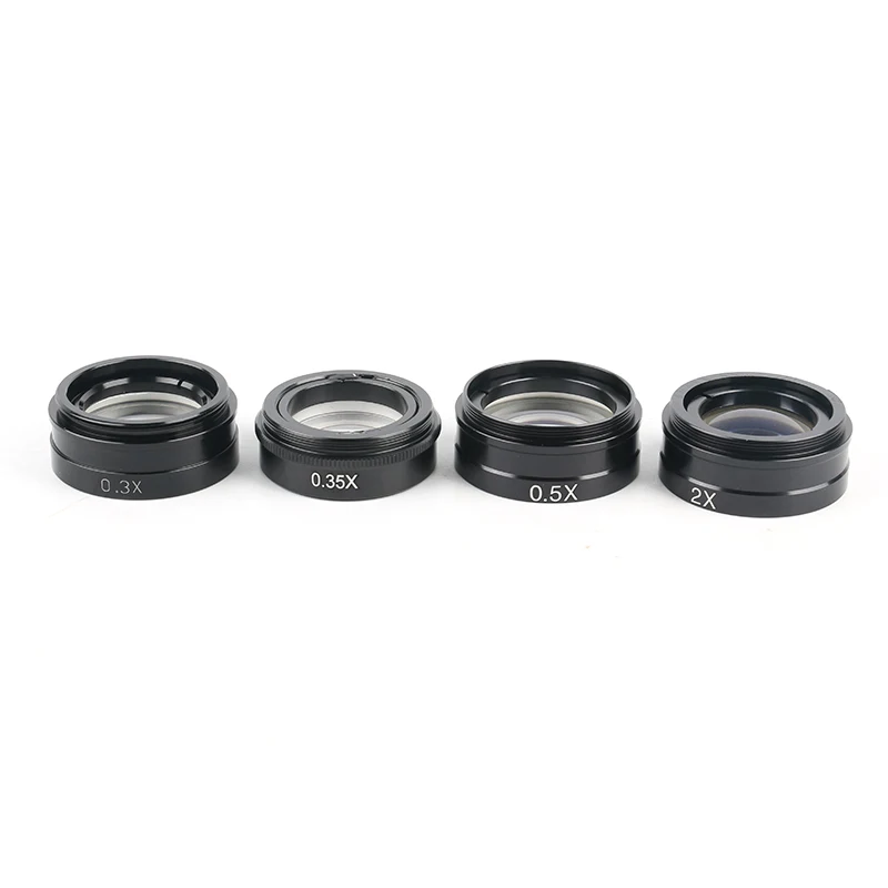 

0.3X 0.35X 0.5X 2X 1X Barlow Auxiliary Objective Glass Lens For 10A 300X 120X 180X C Mount Lens HDMI USB Video