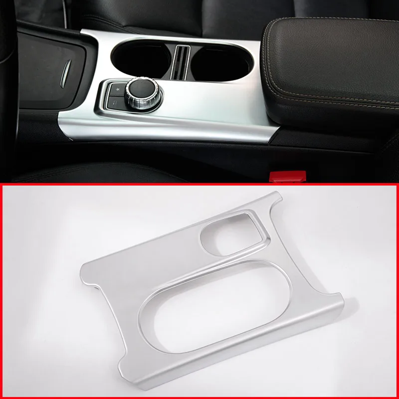 

For LHD RHD ABS Chrome Cup Holder Cover Trim For Mercedes Benz A/GLA/CLA Class C117 W117 W176 X156 2012-2018 AMG Accessories