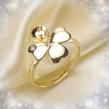 

Wholesale High Quality Ring Settings Mounting, 925 Silver Plated Base Ring Connector For DIY Earring Making Accessories