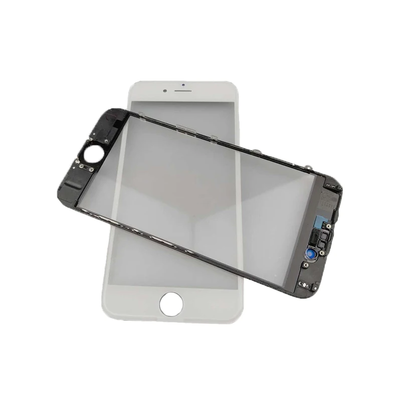 

10pcs 6 in 1 Cold Press Front Screen Glass +Frame+OCA with Ear Mesh Replacement for iPhone 6g 6 plus 6sp LCD screen Repair