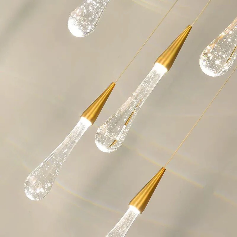  Villa Staircase Pendant Lights Long Cable Hanging Lamps Simple Pendant lamp for Restaurant Bar Indo - 33003125936