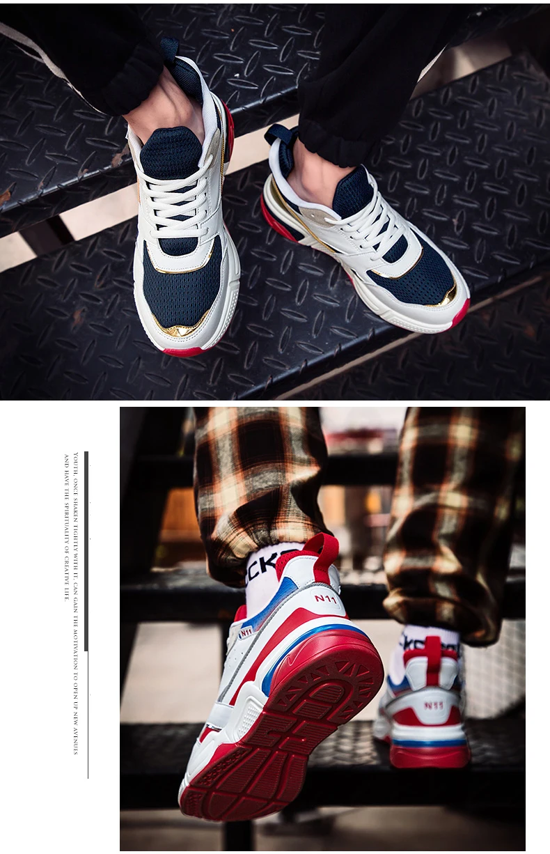 Men's Shoe Casual Trainers Sneaker Dad Shoes Men Sneakers Luxury Brand Platform Chunky Sneakers Men Casual Shoes High Platform  (7)
