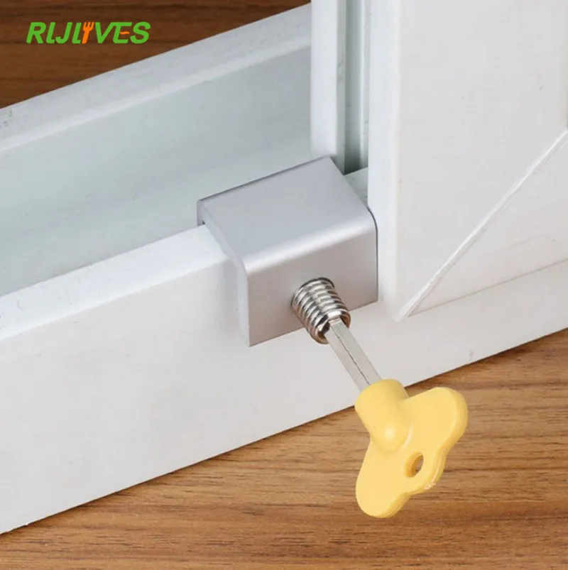 Child Safety Lock Move Window Sliding Windows Lock Security Sliding Sash Stopper