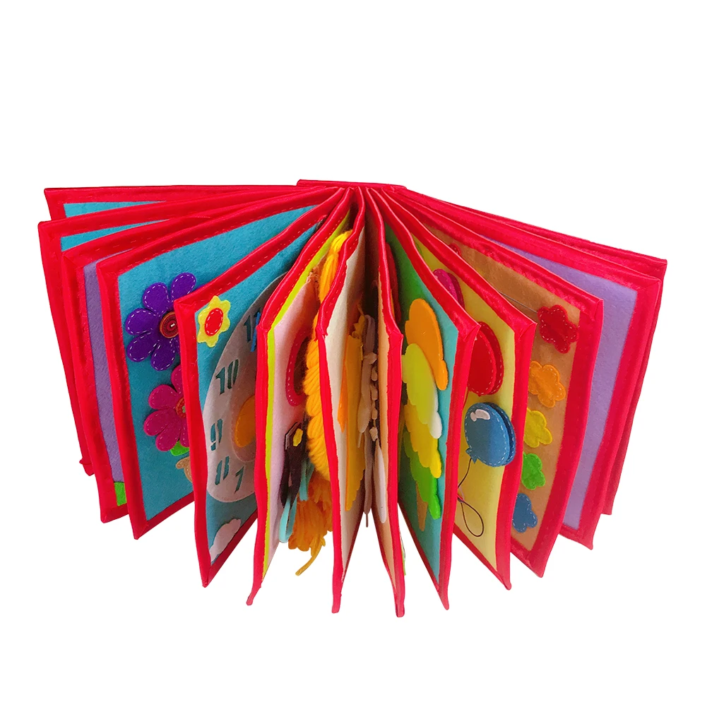 Criança Pano Livro Não-tecido Panting Manual Inteligência Puzzle Crianças Brinquedo Educação Precoce Desenvolvimento Leitura 3d Mod. 187546 11 Home & Garden
