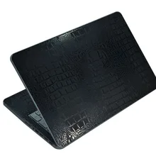 KH ноутбук из углеродного волокна крокодиловая змея кожаная Наклейка защитная крышка для DELL vostro 5568 15,6"