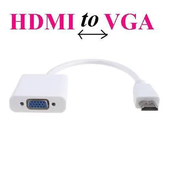 

400pcs HDMI to VGA Adapter Converter HDMI Cable Support Full HD 1080P HDTV HDMI to VGA For PC Laptop