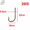 JSM 7731 Stainless Steel Super Large shark Fishing Hooks Big Game Fish Tuna Bait Extra Big Fishing Hook Size 20/0 ► Photo 3/4