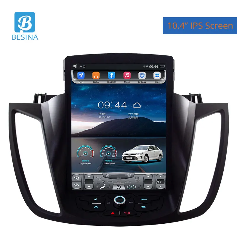 Besina 10,4 дюймов Android 6,0 Автомагнитола для Ford Kuga 2013- мультимедийный плеер gps навигация 2G+ 32GHIFI стерео Авто Аудио