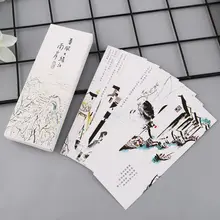 30 шт. творческий Китайский стиль бумажные закладки картина карт в стиле ретро красивые закладки в коробке памятные подарки