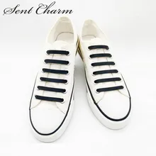 SENTCHARM 12 шт/партия унисекс Твердые утилита без галстука силиконовые шнурки водонепроницаемые плоские атлетические шнурки для кроссовок