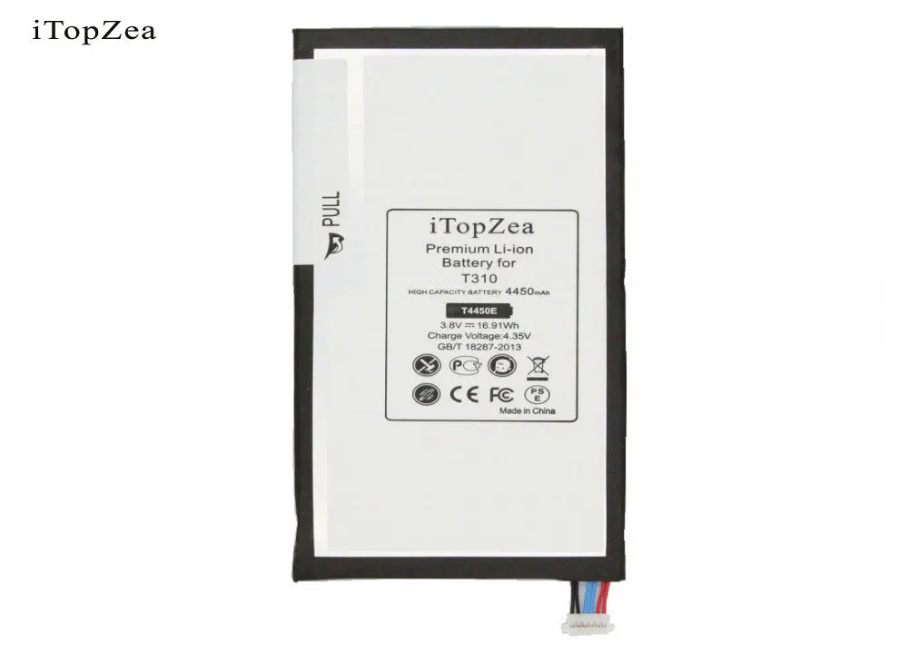ITopZea 1x4450 мАч сменный аккумулятор T4450E для Samsung Galaxy Tab 3 8 0 T310 T311 T315 SM E0288 E0396