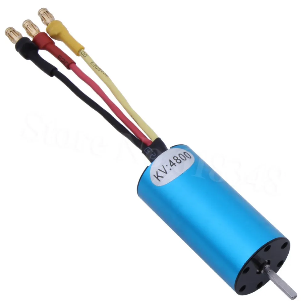 RC 2040 Brushless Motor Inner Rotor 4000KV 4800KV 4 Pole 2.3mm Shaft for 1/16 1/18 Remote