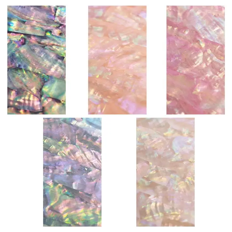 

BEST-Nail Art Sticker Adhesive Broken Gradient Mermaid Shell Abalone Flakes 3D Nails Tips Manicure Uv Gel Polish Diy Decal