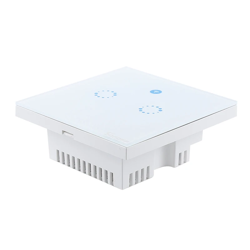 Sonoff T1 EU Smart Wifi настенный сенсорный выключатель света 1 банда 2 банды сенсорный/WiFi/433 RF/APP удаленный контроллер для умного дома работа с Alexa