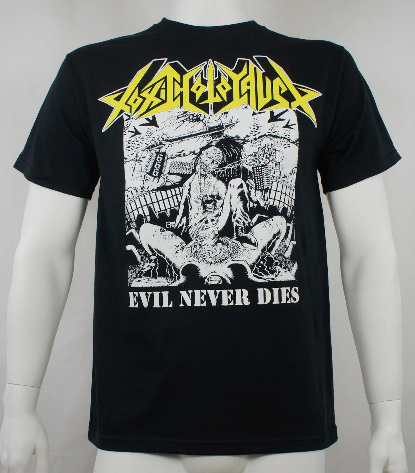 

Authentic TOXIC HOLOCAUST Evil Never Dies Album Logo T-Shirt S-3XL NEW Newest T Shirt Men T Shirt Breathable Top Tee