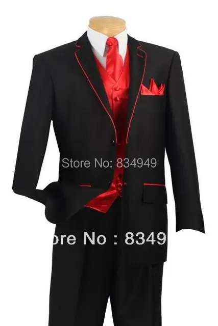 Aliexpress Custom Made To Measure Black Mens Suits Custom Made To Measure Black Mens Suits Bespoke Red Tuxedo With Vest