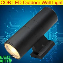 IP65 Водонепроницаемый украшения сада до 5 ватт COB наружные светодиодные Настенные светильники 2*5 Вт 10 Вт вверх и вниз, 18 Вт COB светодиодный настенный светильник на открытом воздухе машинка для стрижки 48 Вт