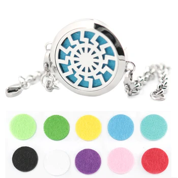 

Magnet flower Aromatherapy Essential Oils Stainless Steel Perfume Diffuser Locket bracelet(length8.6") include 50pcs pads