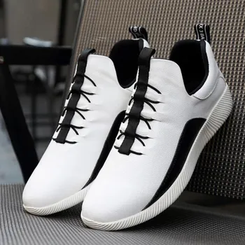 

New Italy Designer Artificial Leather Men Ankle Shoes Autumn Winter Warm High-top Stamping Pattern Lace-up Man Black Shoe