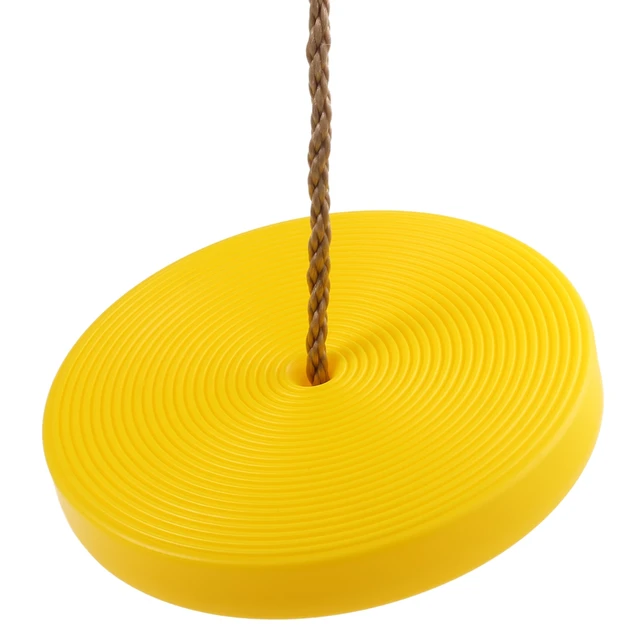 Children Round Disc Swing Seat Height Adjule Plastic With Children Round Disc Swing Seat Height Adjule Plastic With Rope Set Hanging Outdoor Toys