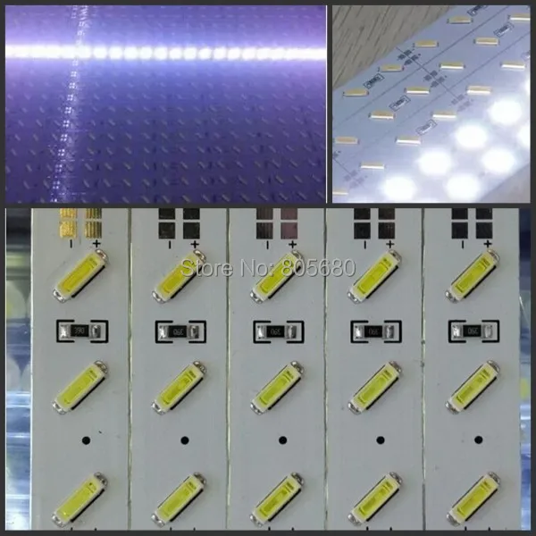 100 шт./лот новые 65lm/led импортный SMD 8520 жесткая панель световая полоса двойной 72* SMD 8520 адвокатского сословия СИД DC12V