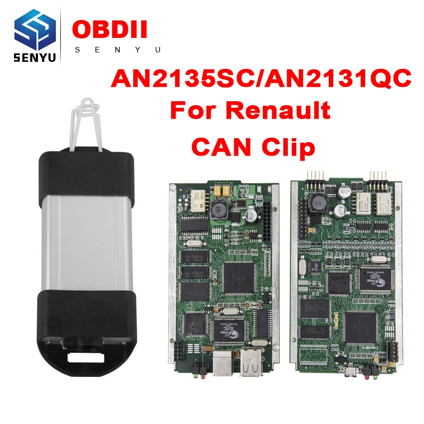 imágenes para Últimas V160 para Renault Puede Acortar el Interfaz de Diagnóstico OBD2 OBD para Renault CanClip Con AN2135SC/AN2131QC Chip Completo Escáner herramienta imágenes para Últimas V160 para Renault Puede Acortar el Interfaz de Diagnóstico OBD2 OBD para Renault CanClip Con AN2135SC/AN2131QC Chip Completo Escáner herramienta
