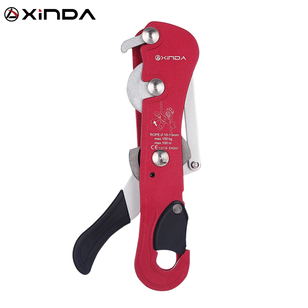

XINDA Professional Rock Climbing Handle Control Abseiling Device STOP Descender Outdoor Rappelling Antomatic Brake Decent Tool