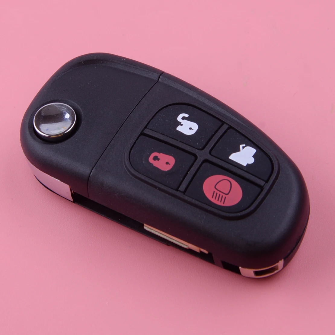 

DWCX Black Keyless Entry Remote Key Fob Flip Uncut Fit for Jaguar X-type S-type XJ8 2001 2002 2003 2004 2005 2006 2007 2008