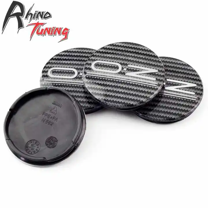 

Rhino Tuning 4pcs 55mm(52mm) OZ Racing Emblem Acrylic Carbon Fiber M582 Car Wheel Center Caps For Superturismo Auto Rim Hub Cap