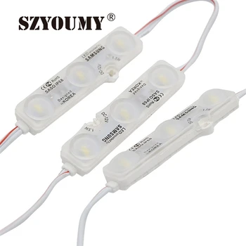 

SZYOUMY SMD 5730 Hight Quality Led Module Light With Lens Ultrasonic Sign Bar 3 LED Injection IP68 Waterproof Led Modules Light