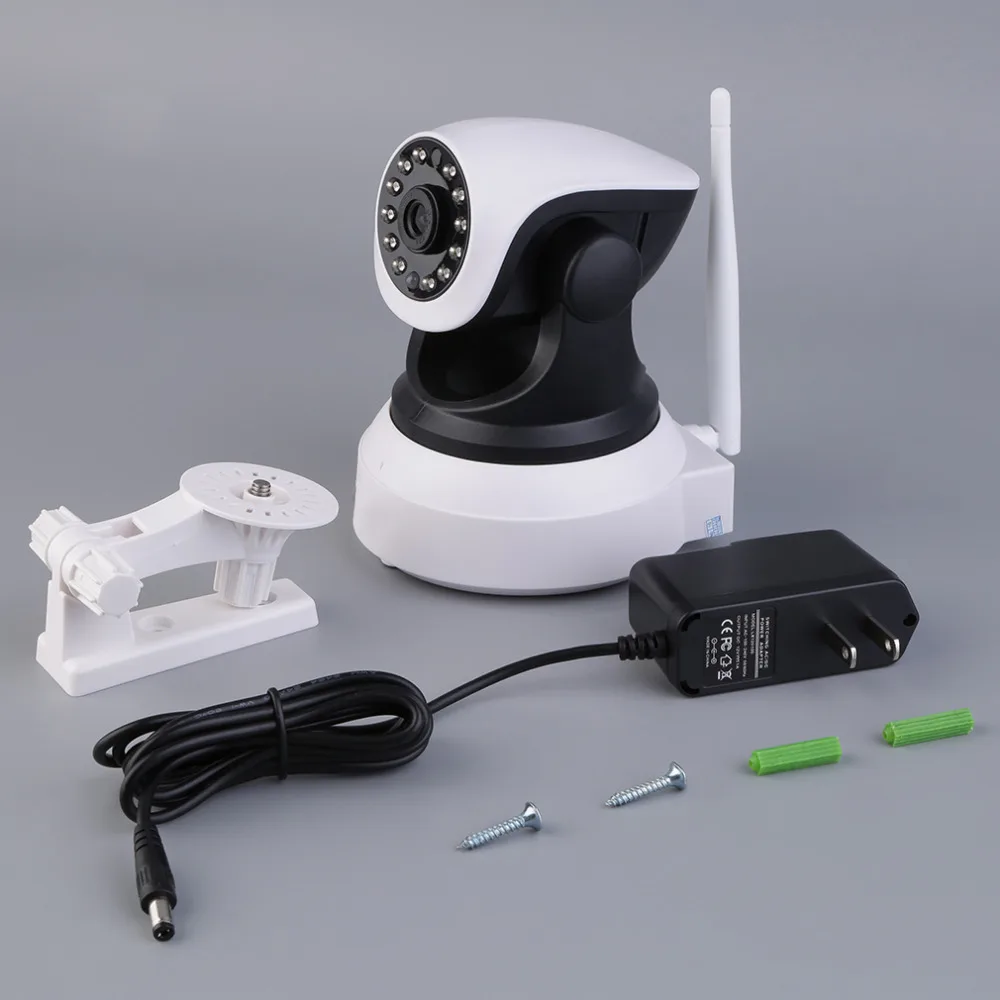 

CMOS Sensor Support Two-way Audio 110-220V 12 IR LEDS 3.6mm IP camera Bulit in Memory Storage Audio Record Security Camera C7824