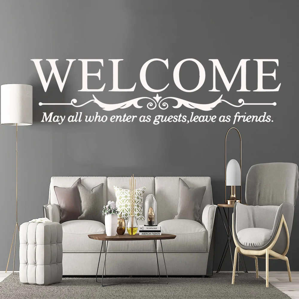 

Cute welcome Home Decor Vinyl Wall Stickers For Children's Room Wall Stickers Waterproof Wallpaper