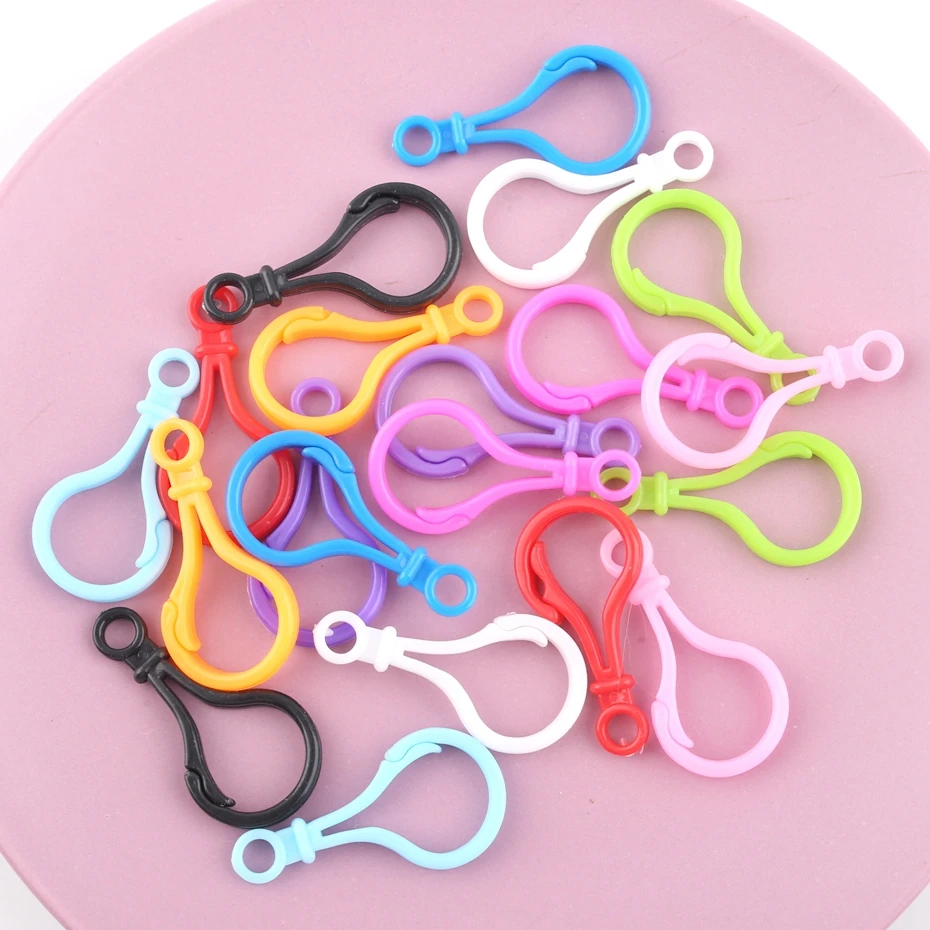 

Bite Bites 10pcs Colorful Omnipotent Buckle Nipple Clip Plastic buckle Baby Pacifier Clip Accessories Baby Teether