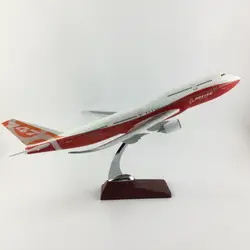 Бесплатная доставка 45-47 см Боинг 747-8 недрагоценных металлов и Смола Модель самолета игрушки подарок на день рождения