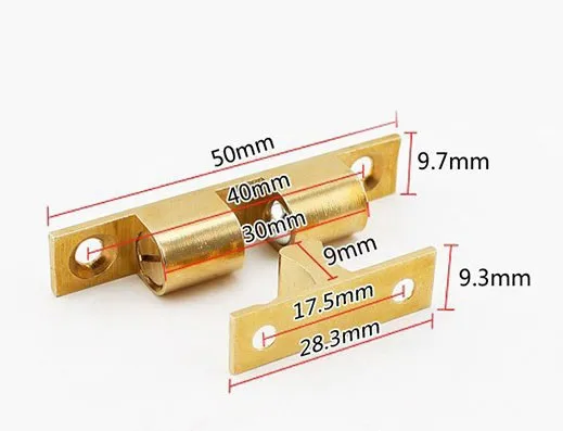 50 мм дверной замок сенсорная защелка, шкафы переключатель с блокировкой, шкаф с монтажной опорой шар-пружина шкафчик, регулируемый латунный дверной замок