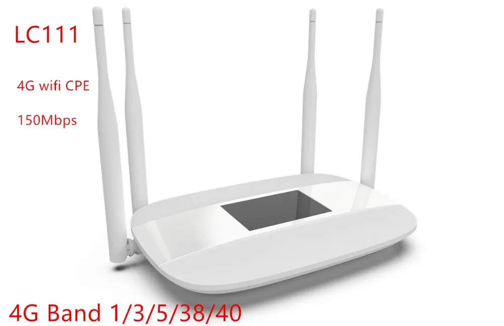 

Wireless CPE 4G Wifi Router Portable Gateway FDD TDD LTE WCDMA GSM Global Unlocked LC111 with SIM Card Slot WAN/LAN Port