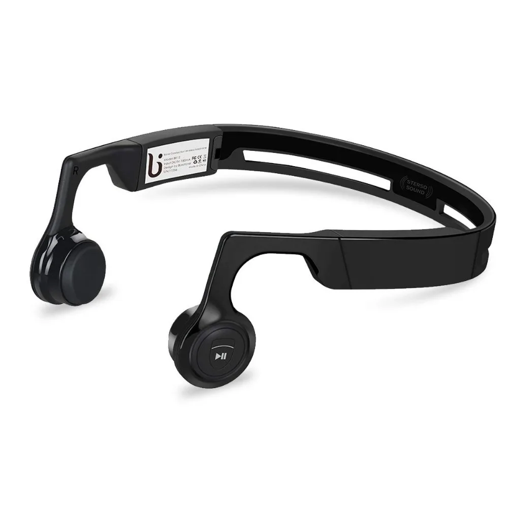 Headphones Bluetooth 4.2 BE12 Bone Conduction Earphones Sport Bone