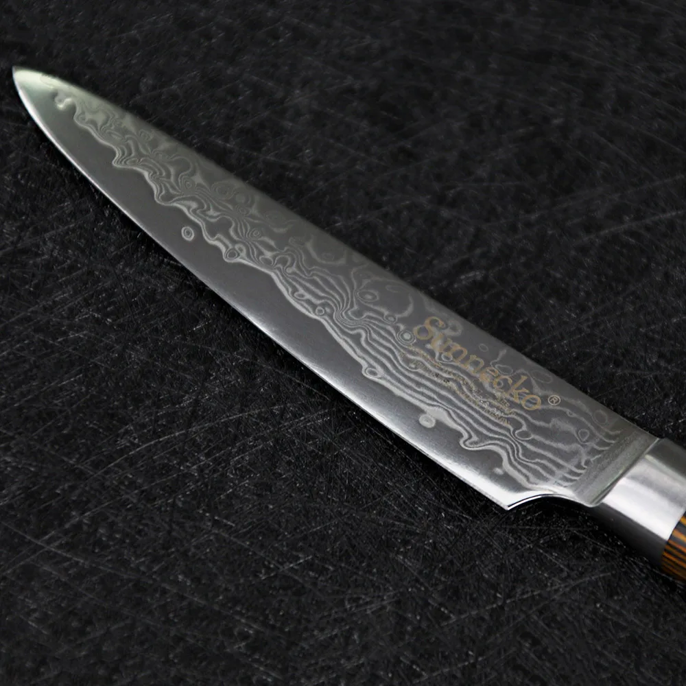 SUNNECKO 5 &quotдюймовый дамасский универсальный нож VG10 Сталь Кухня ножи 59 60HRC сильный