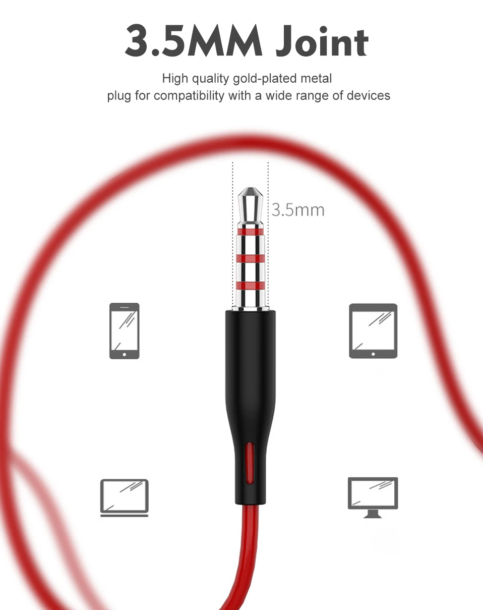 In-Ear Earphone Jack 3.5mm Wired Headphone with Microphone for Phone Computer MP3 Stereo Earbuds Sport Earphones Gaming Headset  (9)