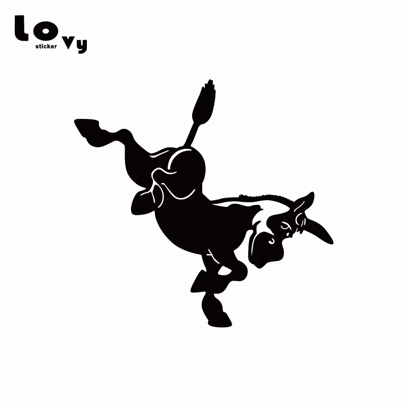 

Funny Kick Back Donkey Vinyl Car Sticker Creative Cartoon Animal Car Decal for Car Bumper Window Door Decoration CA0413