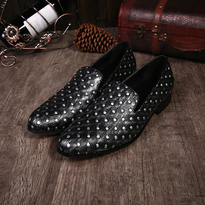 Summer Style Breathable Zapatos Hombre Black Slip on Shoes Big Size 38-46 New Men Loafers Genuine Leather Casual Flats Men Shoes