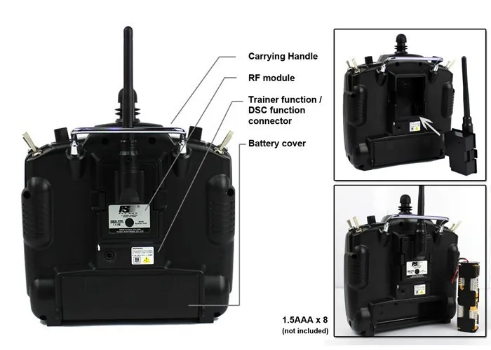 Free shipping Mode 2 FS FlySky FS-TH9X 2.4G 9 Channel RC Transmitter & Receiver For RC Helicopter AirPlane BOAT